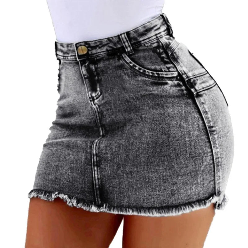 Denim Mini Skirt