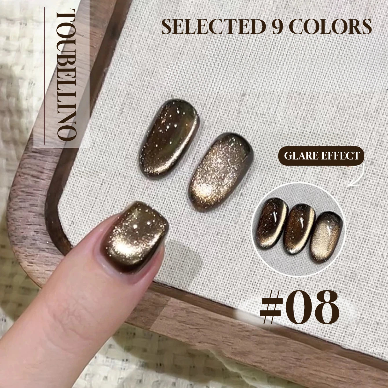 MIANEL 12ML Flower-like Satin Cat Eye Gel Nail Polish Popular Whitening Nail Polish Suitable Red Nails Blue Nails 1-12pcs