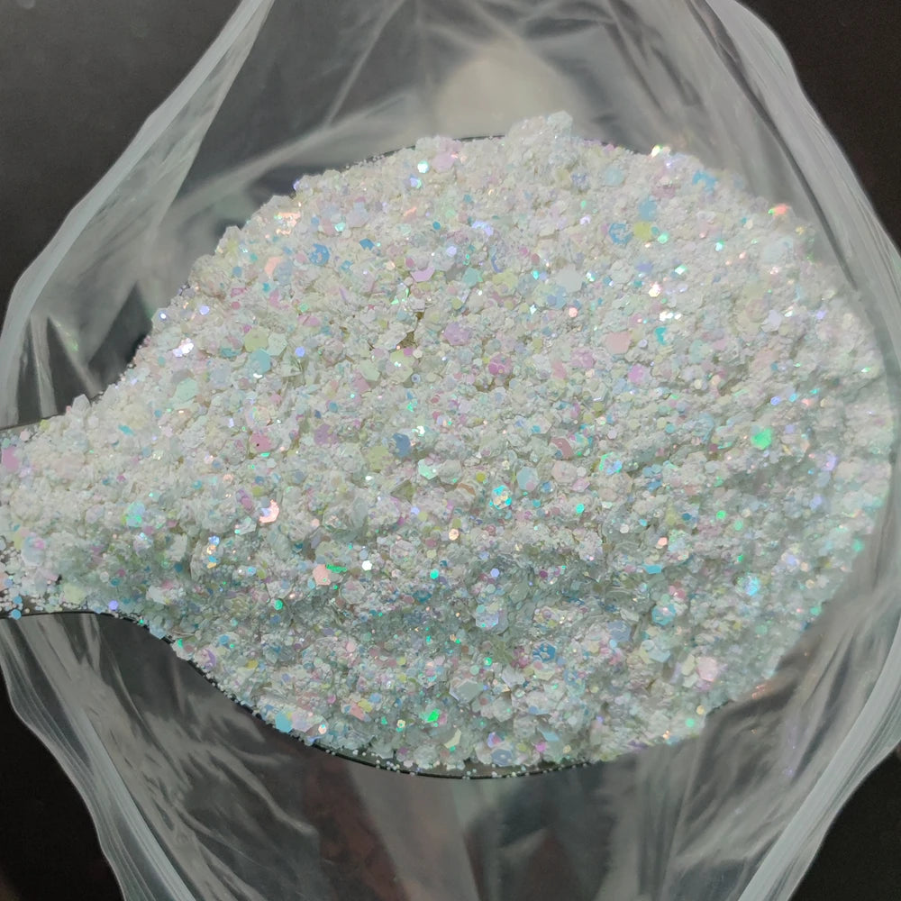 1KG Wholesale Mixed Size Holographic Nails Sequins Manicure Glitter Flakes Paillettes Nail Art Decorations Body/Face Glitter
