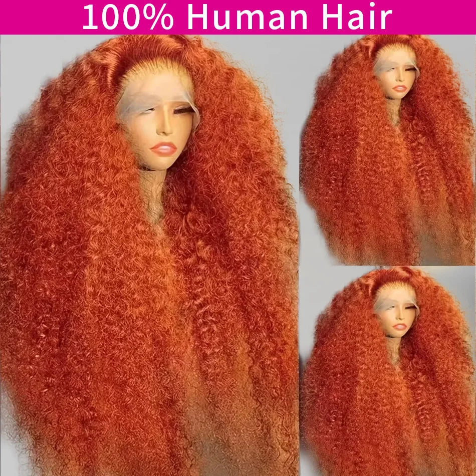 Ginger HD Lace Human Hair Deep Wave Wig