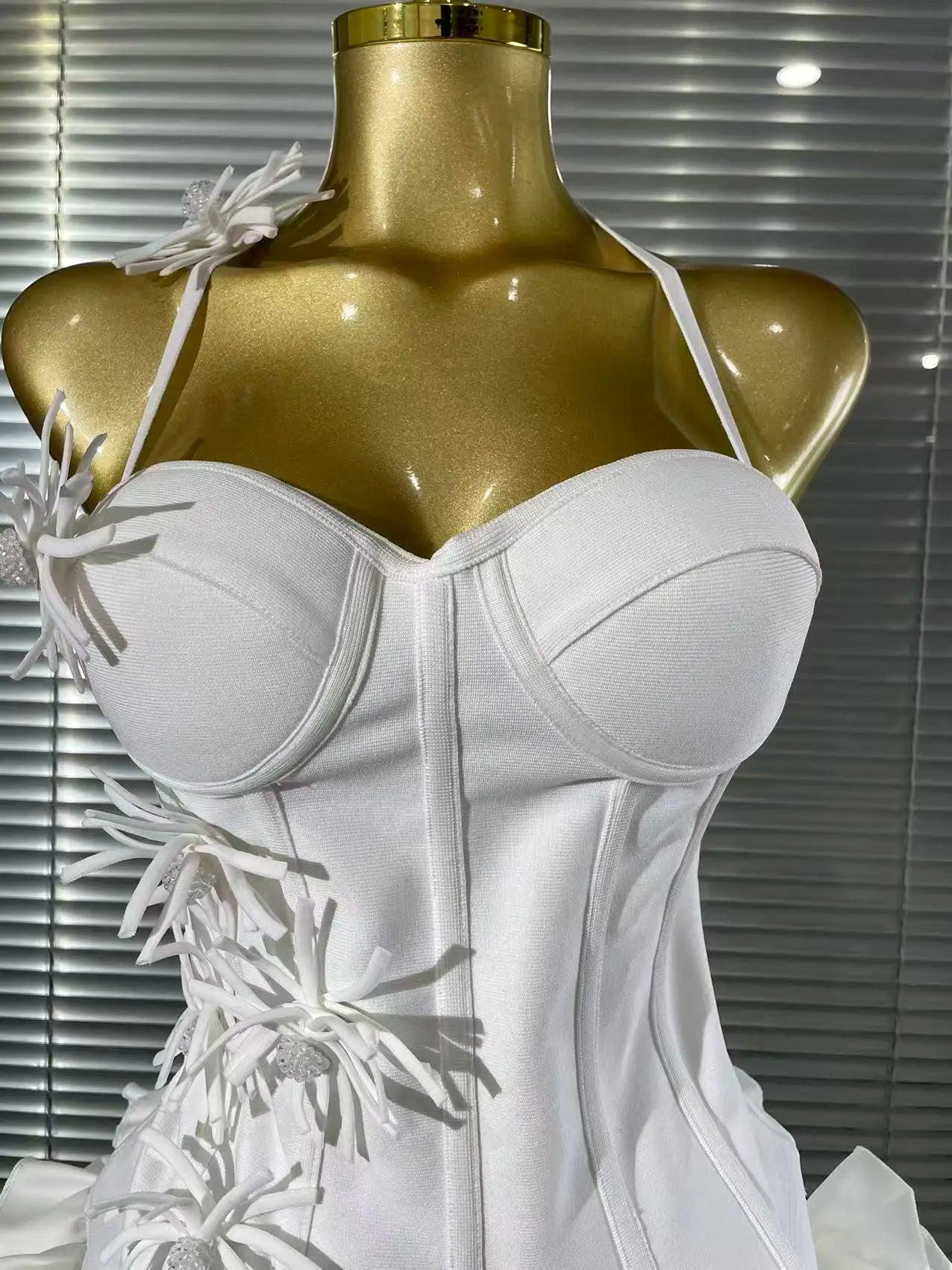2 Pieces Bodycon Bandage Mini Dress