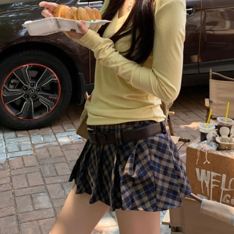 Plaid Mini Skirt
