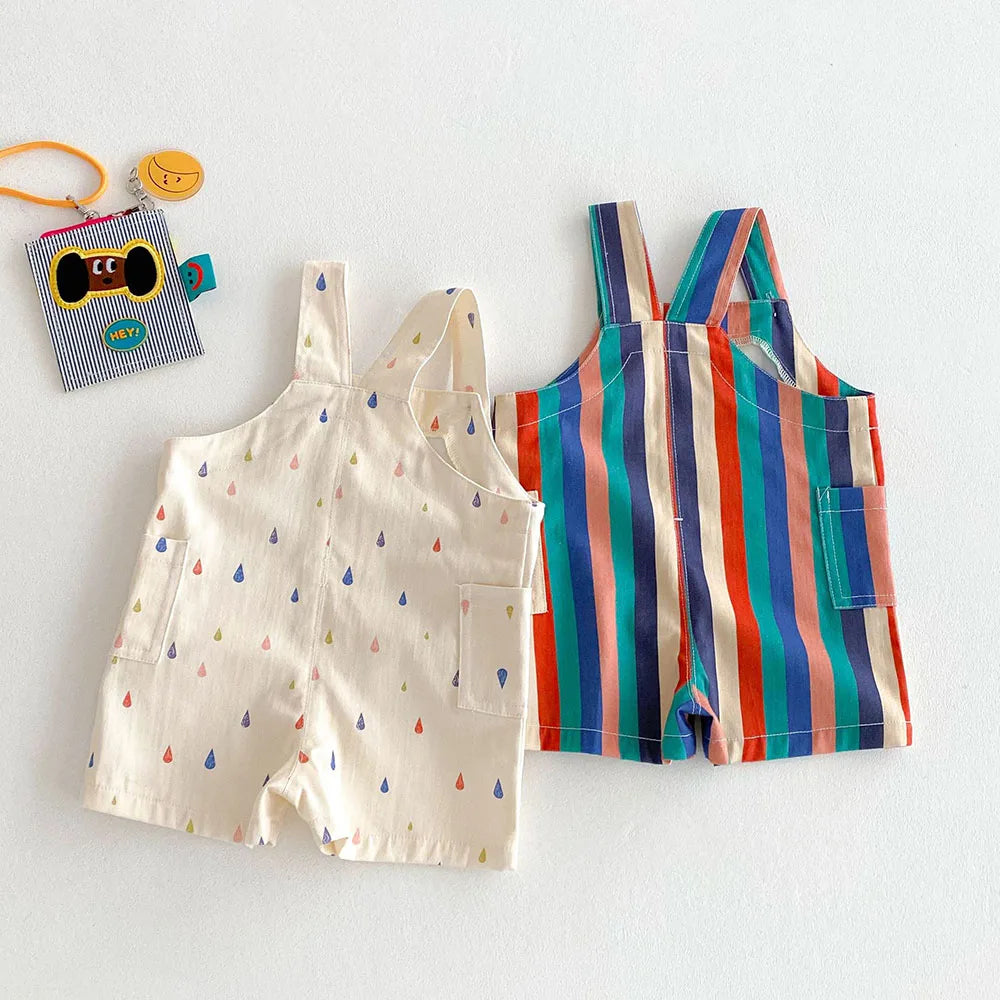 Striped Overalls