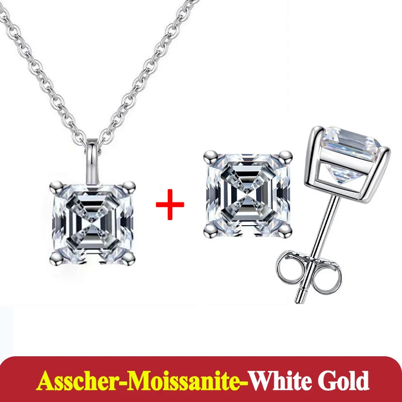 1-3ct Moissanite Diamond Jewelry Set