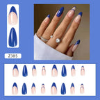 Simple French Wearable False Nails