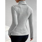 Ribbed Knit Turtleneck