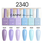 CANNI Nail Gel Polish Set Upgraded HEMA FREE Summer Nails Smooth Texture Ultra Gloss Top Coat Pigmented Gel Soak off UV LED Gel