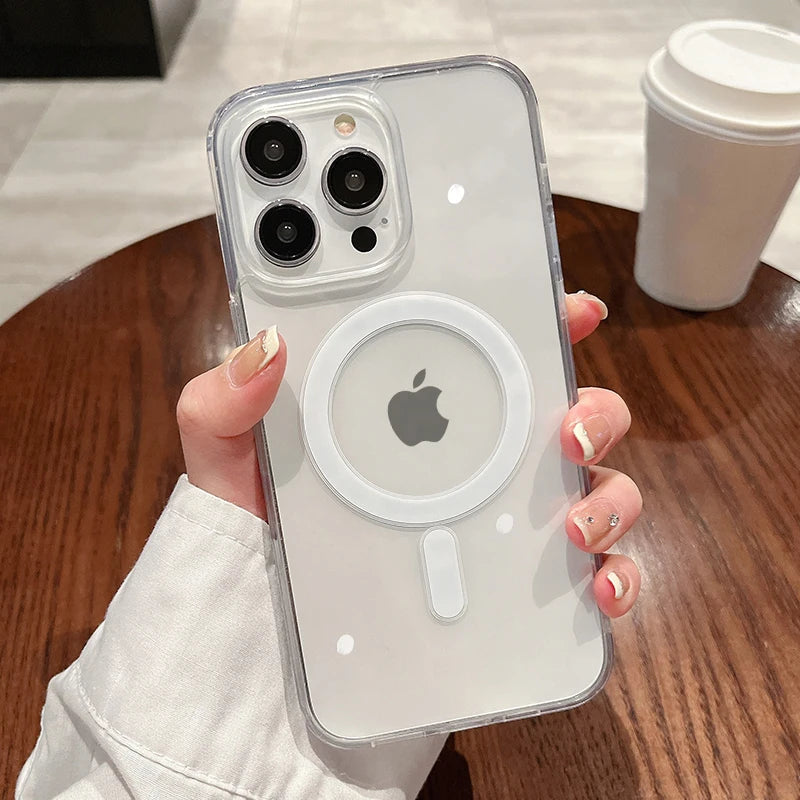 Magnetic Transparent Wireless Charge Case