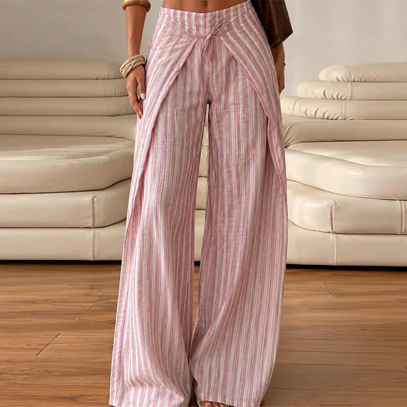 Loose Summer Floor Length Boho Palazzo Trousers