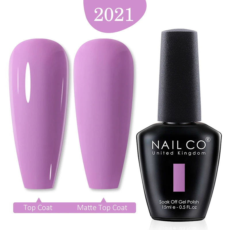 NAILCO 15ml Nail Gel Polish Winter Nude Colors Hybrid Gel Varnish Manicure UV Gel Nail Polish Primer Top Base Coat LED Nails Art
