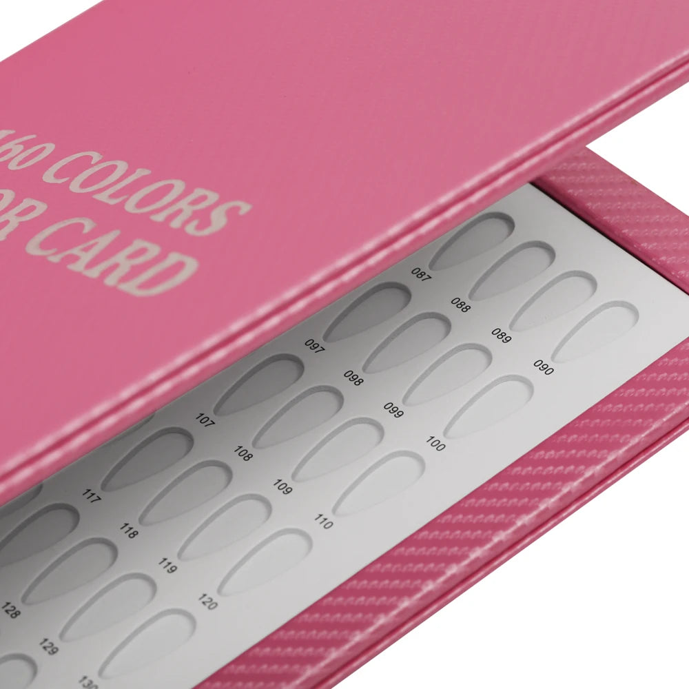 New 160Colors Waterproof Nail Display Book Nail Polish Books With 240 Fake Nails Tips False Nails Styles Showing Book Nails Tool