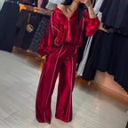 Zip Sweater & Long Pant Set