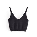 Taruxy Plush Mohair Drill Button Cardigan Coats With Bra Tops And Mini Shorts Set