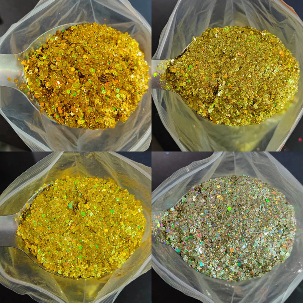1KG Wholesale Mixed Size Holographic Nails Sequins Manicure Glitter Flakes Paillettes Nail Art Decorations Body/Face Glitter