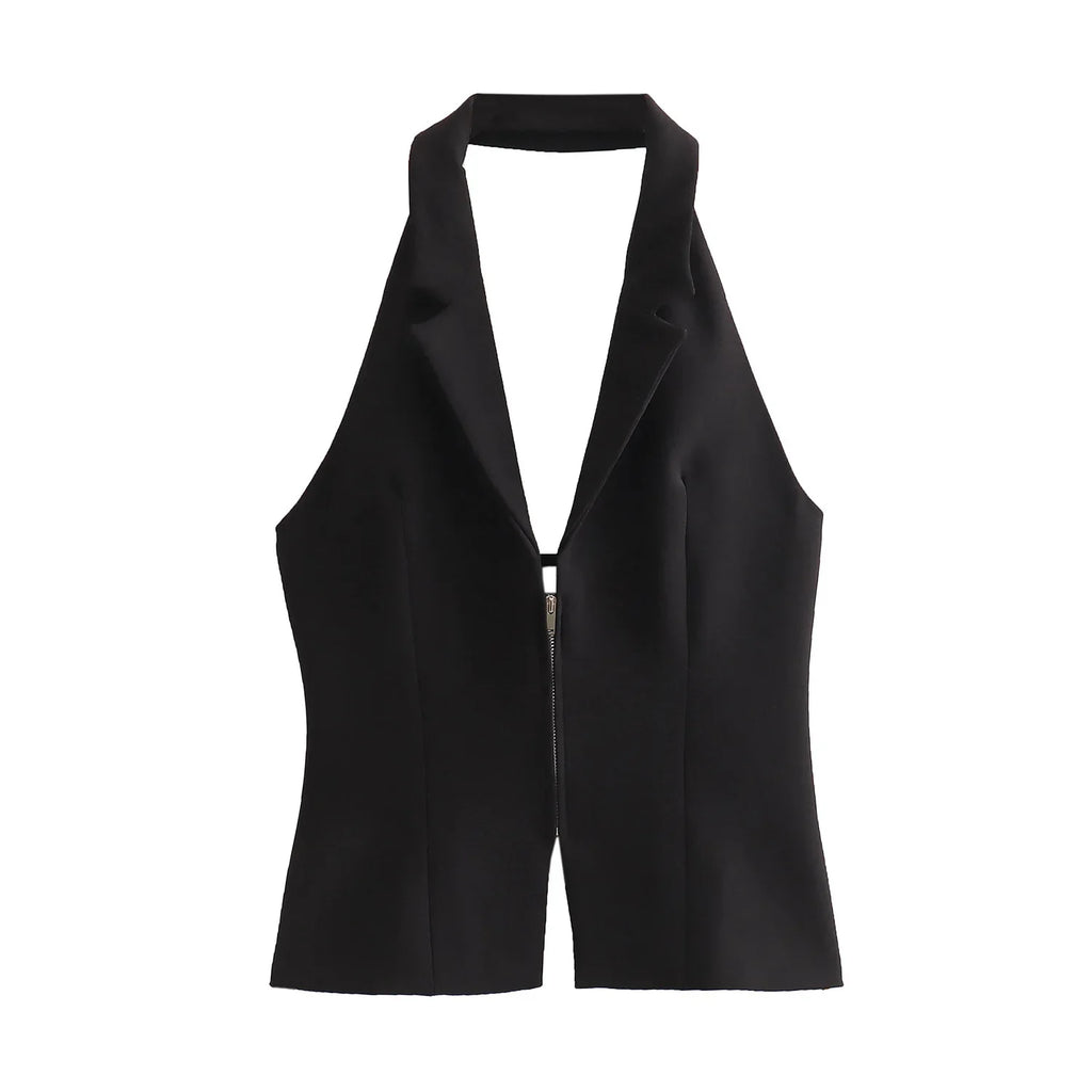 Architectural Halter Top