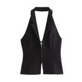 Architectural Halter Top