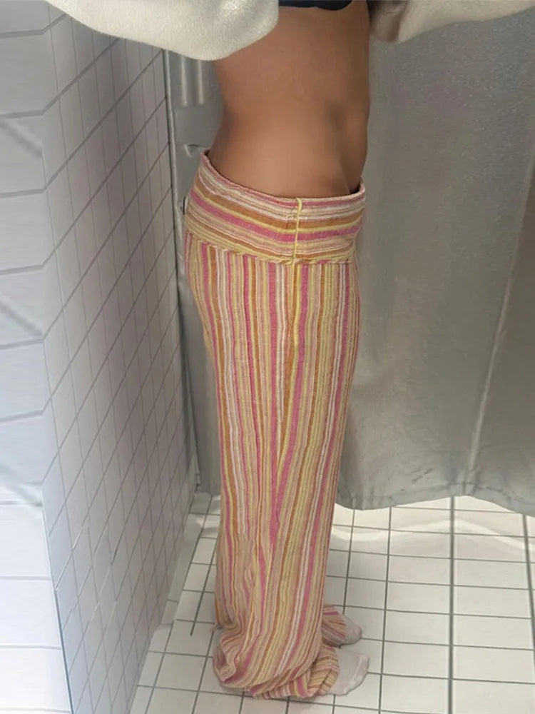 Loose Summer Floor Length Boho Palazzo Trousers