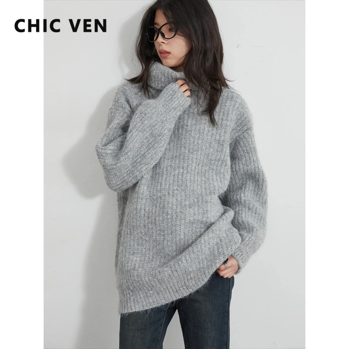CHIC VEN Turtleneck Sweater