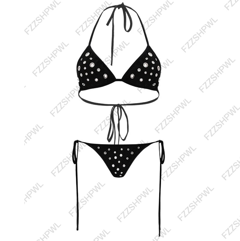 Lace-Up Bow Bikini