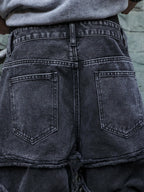 Distressed Black Jeans