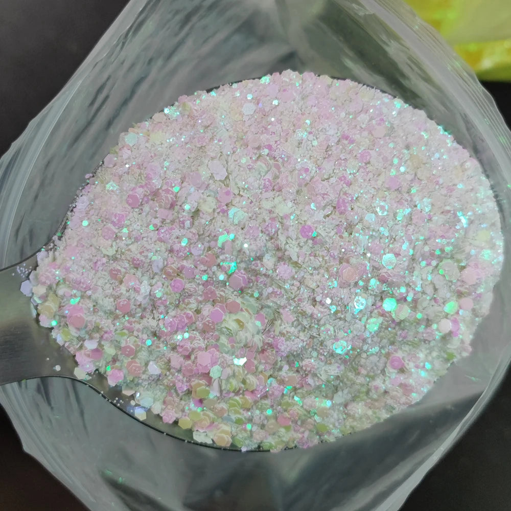 1KG Wholesale Mixed Size Holographic Nails Sequins Manicure Glitter Flakes Paillettes Nail Art Decorations Body/Face Glitter