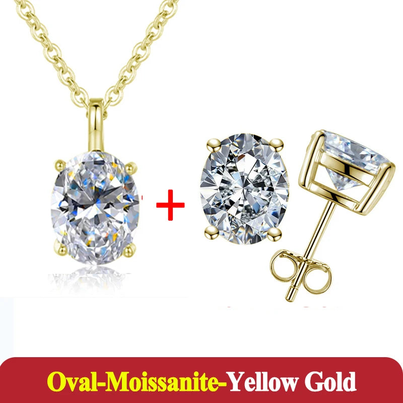 1-3ct Moissanite Diamond Jewelry Set