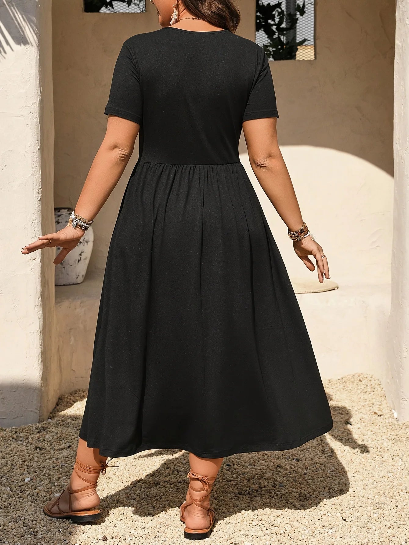 Casual Plain Color Dress