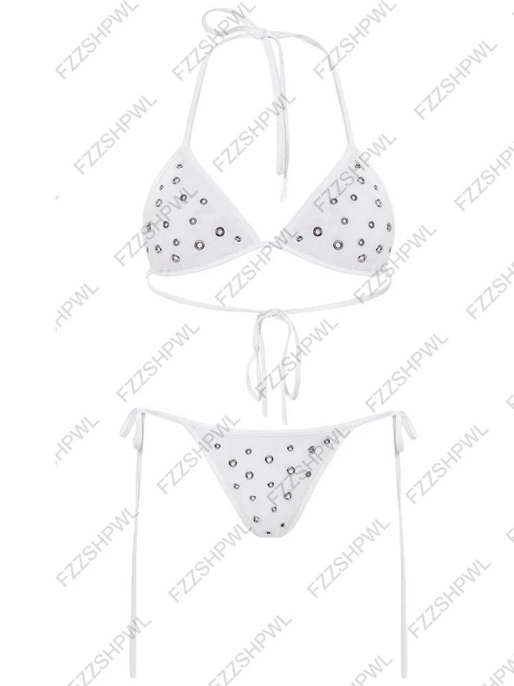 Lace-Up Bow Bikini