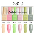 CANNI Nail Gel Polish Set Upgraded HEMA FREE Summer Nails Smooth Texture Ultra Gloss Top Coat Pigmented Gel Soak off UV LED Gel