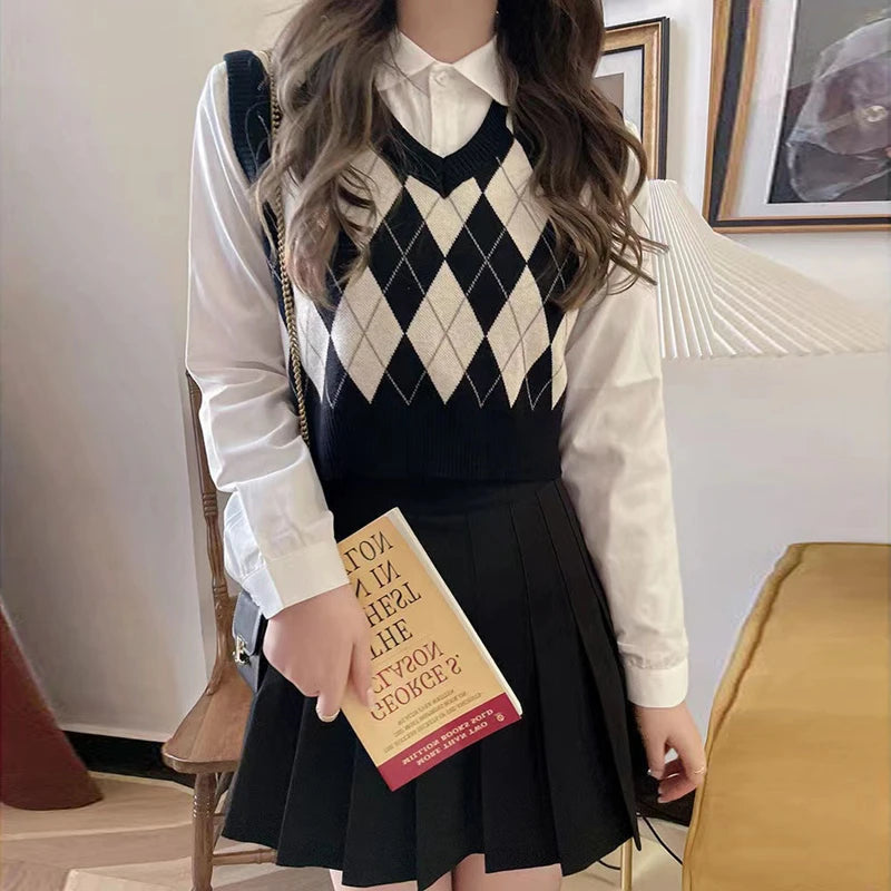 Diamond Knit Vest
