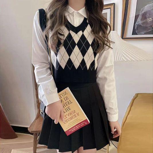 Diamond Knit Vest