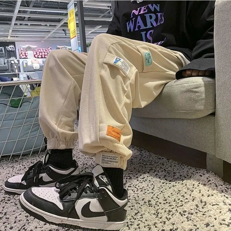 Waffle-Knit Trouser