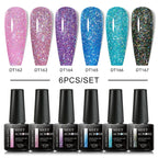 6Pcs Gel Nail Polish Set