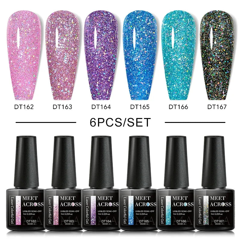 6Pcs Gel Nail Polish Set