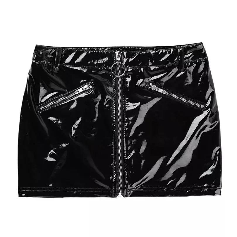 Latex Mini Skirt