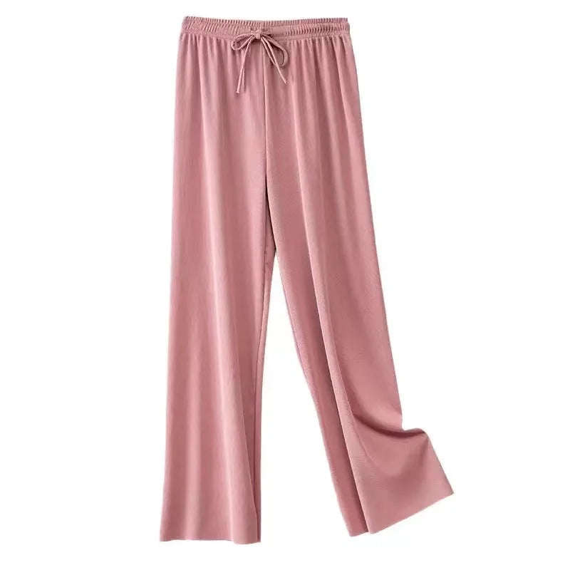 Ankle-Length Wide Leg Pants