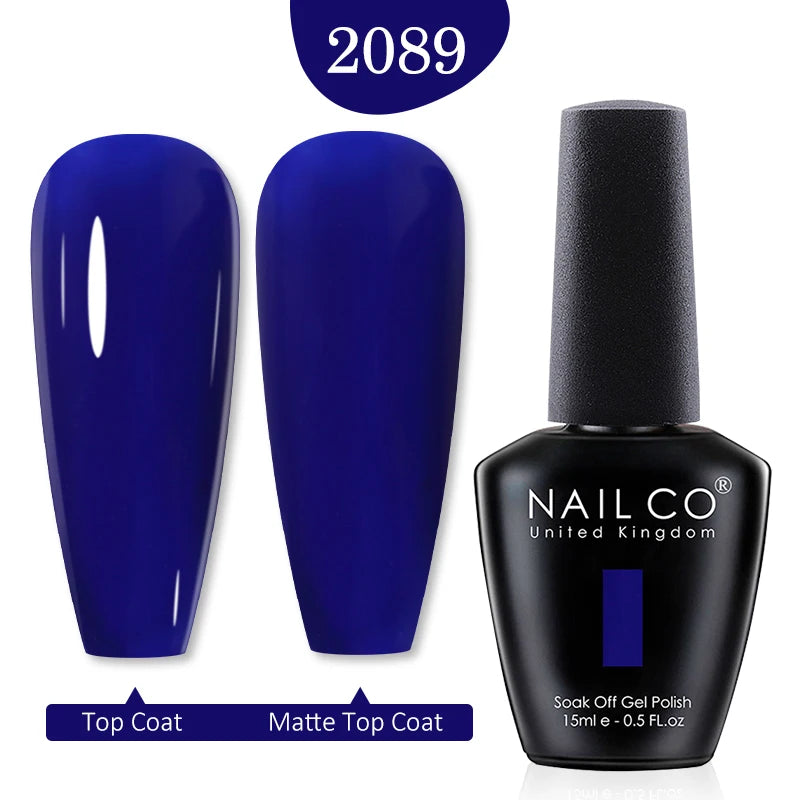 NAILCO 15ml Nail Gel Polish Winter Nude Colors Hybrid Gel Varnish Manicure UV Gel Nail Polish Primer Top Base Coat LED Nails Art