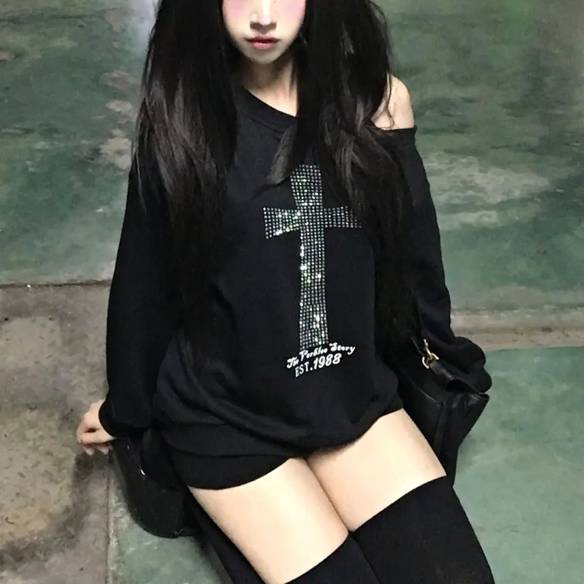 Cross Print Tee