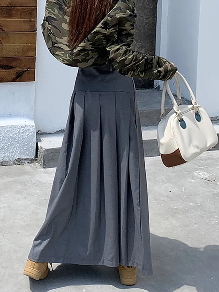Qiukichonson Midi Long Skirt