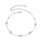 925 Sterling Silver Bezel Setting Starry Moissanite Bracelet