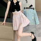 High Waist Horse Face Skirt
