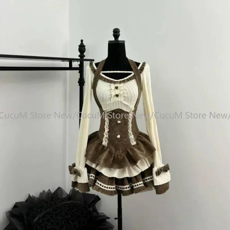 Slim Top + High Waist Mini Dress