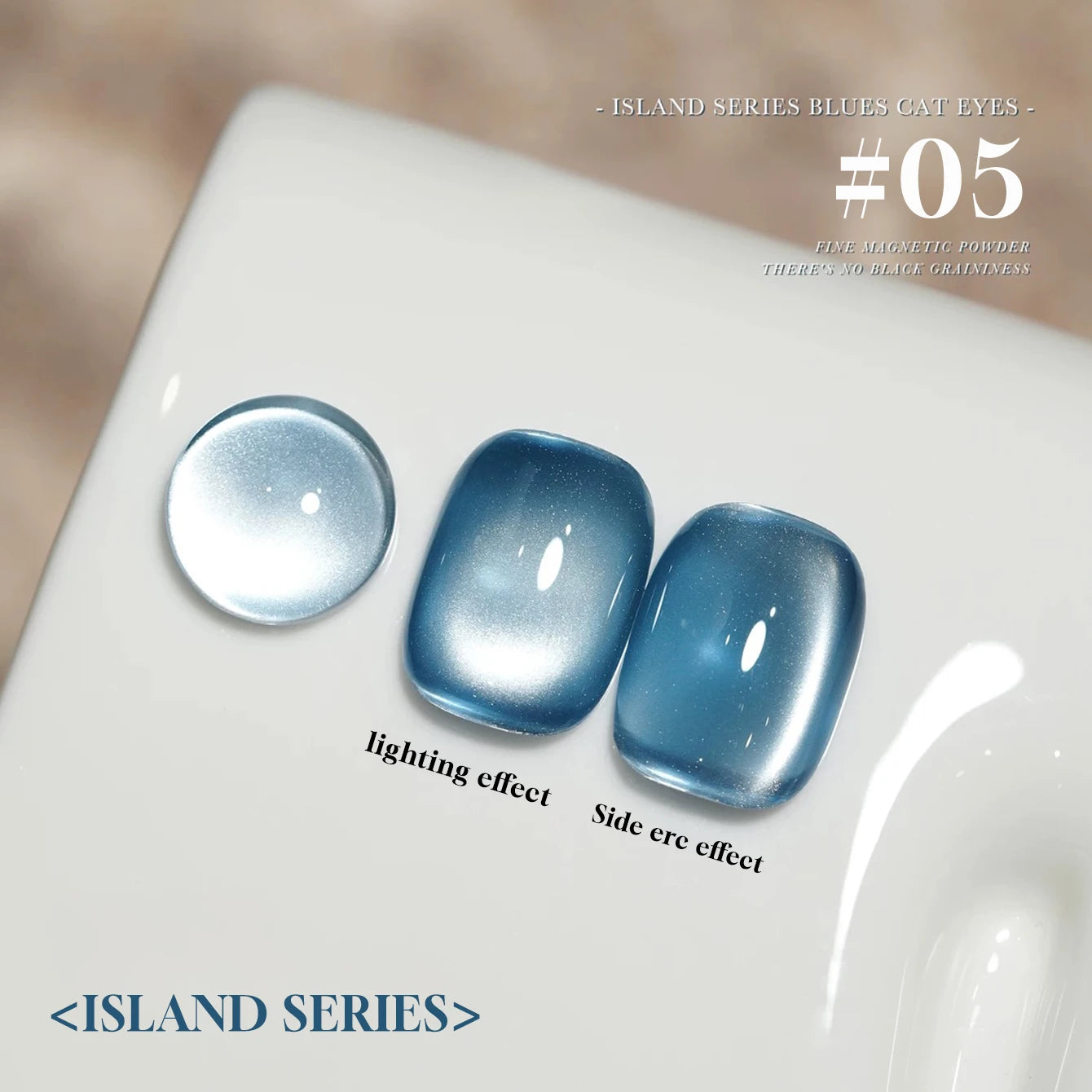 MIANEL 12ML Blue Ocean Cat Eye Gel Nail Polish Mint Mambo Whitenning Glass Beads Cat Magnetic Gel Blue Nails 1-21pcs
