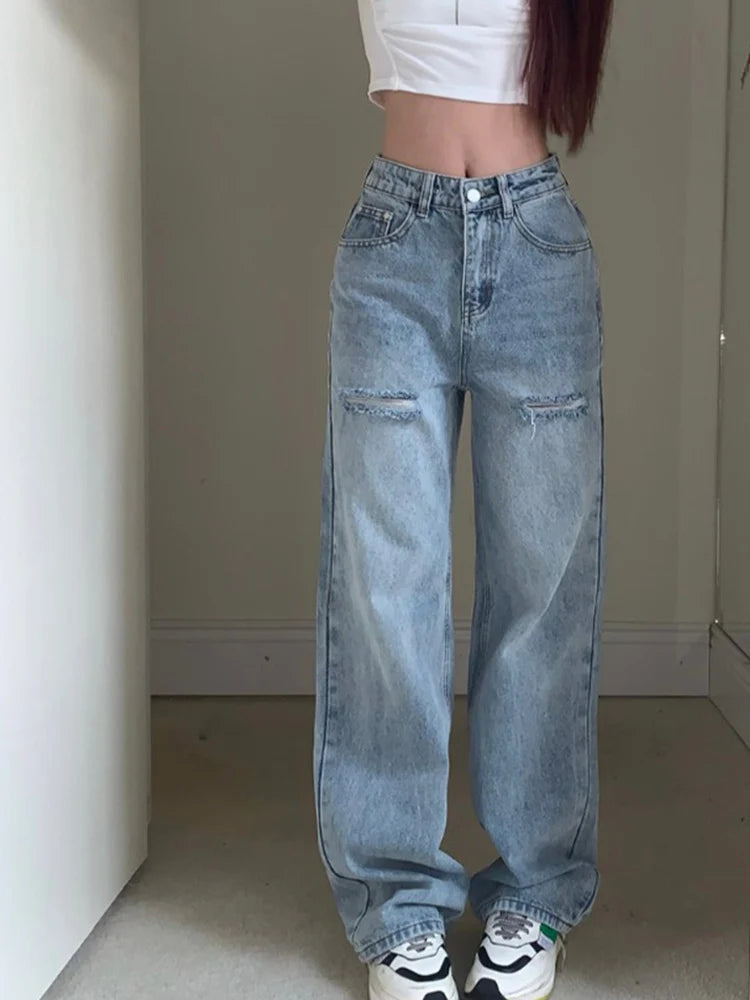 Straight Denim Pants