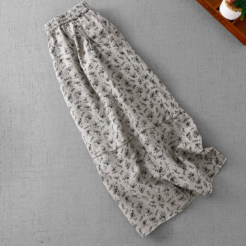 Printed Casual Cool Umbrella Skirt