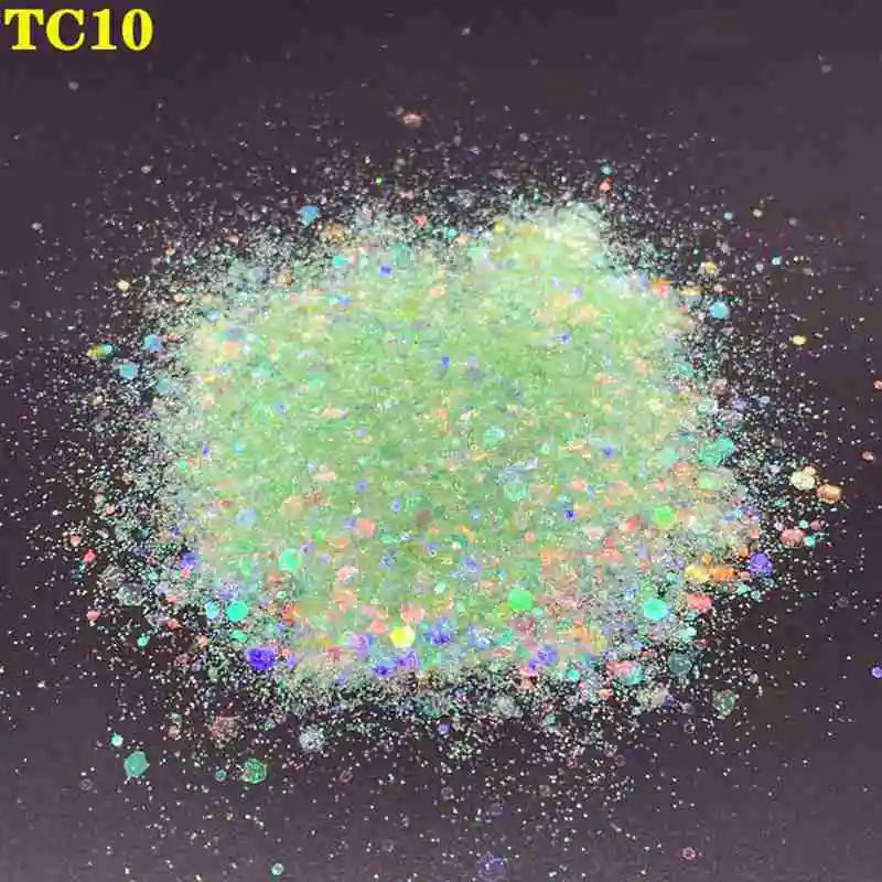 1KG Wholesale Mixed Size Holographic Nails Sequins Manicure Glitter Flakes Paillettes Nail Art Decorations Body/Face Glitter