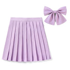 High Waist Skirt With Bowtie