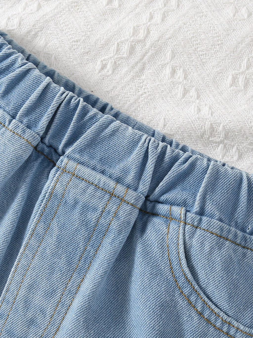 Ripped Denim Shorts