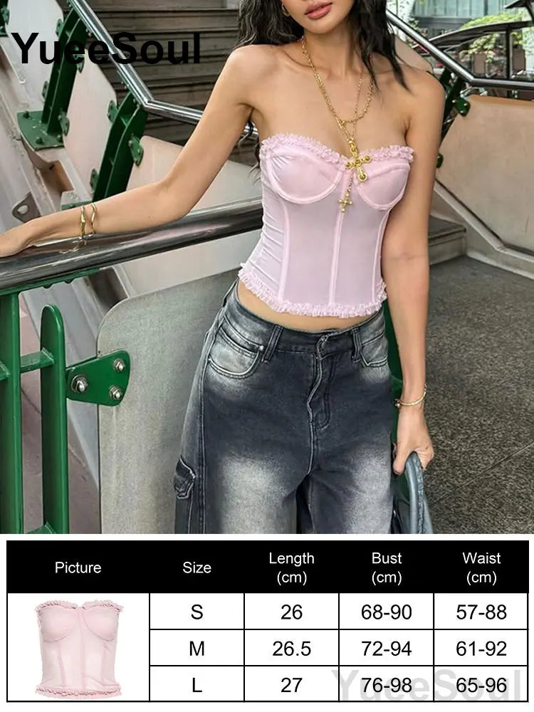 Strapless Corset Bustier Top