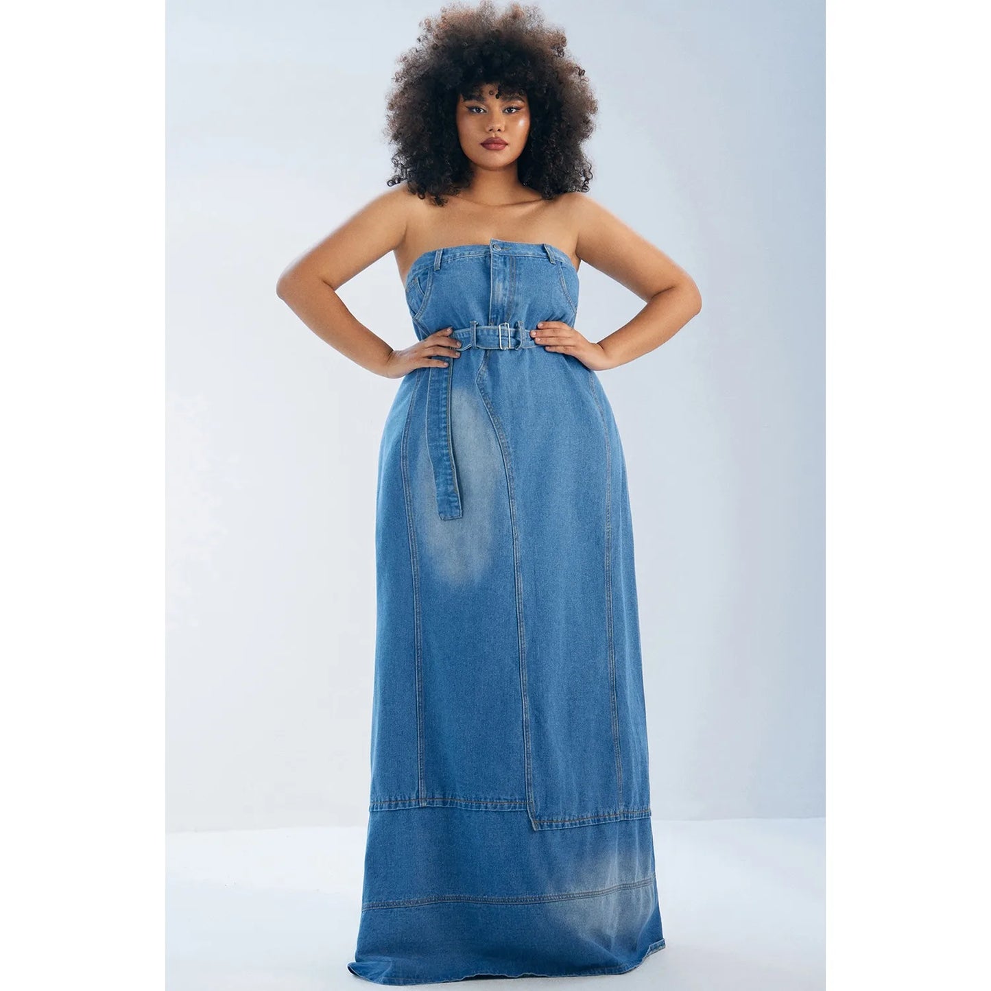 Denim Maxi Dress